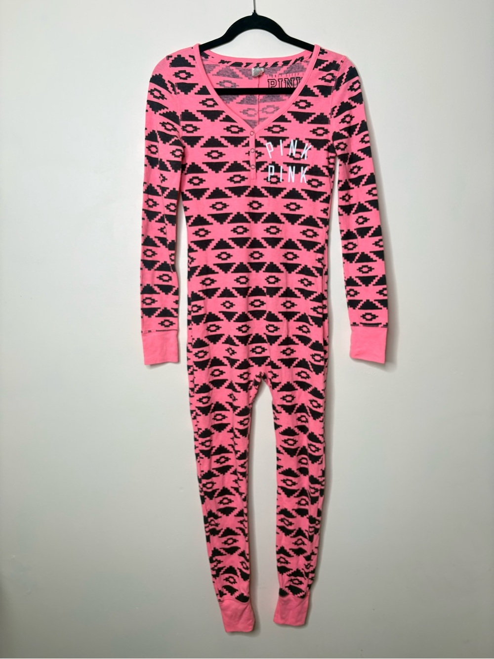 Pink Victorias Secret Aztec Print Onesie Pajamas